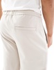 Bershka wide leg tailored pants in beige