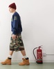 Aape by A Bathing Ape logo college sweatshirt in navy