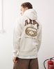 Aape By A Bathing Ape logo hoodie with backprint in beige