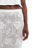 ASOS DESIGN sheer floral lace knit maxi skirt in ivory