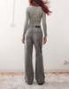 Reclaimed Vintage low rise baggy jeans in washed charcoal