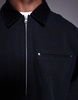 ASOS DESIGN oversized washed harrington jacket in black