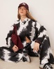 ASOS DESIGN plisse relaxed shirt in mono print - part of a set