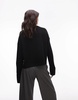 ARKET wool crew neck sweater in black