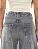 Bershka Petite skater jeans in gray
