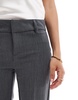 Bershka Petite flared tailored pants in dark gray