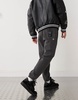 Aape By A Bathing Ape side logo cuffed sweatpants in washed gray