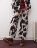 Reclaimed Vintage cow print barrel pants - part of a set
