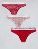 Brave Soul Christmas 3 pack thongs in naughty and nice print