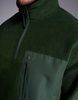ASOS DESIGN oversized quarter zip fleece sweatshirt in dark green with chest pocket