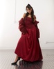 Amy Lynn Alexa satin maxi dress in burgundy