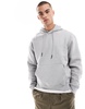 Bershka basic hoodie in gray