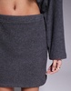ASOS DESIGN brushed mini skirt in charcoal - part of a set