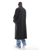 ASOS DESIGN oversized trench coat in black