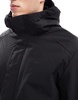 Jack & Jones technical parka with padded lining in black