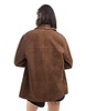 ASOS DESIGN real suede 70s jacket in brown