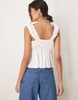 ASOS DESIGN babydoll cami top in ivory