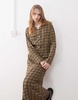 Reclaimed Vintage Maxi Shirt Dress In Check