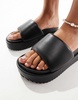 ASOS DESIGN Festival flatform sandals in black