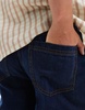 Another Influence washed relaxed straight leg jeans in indigo blue