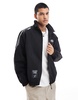AAPE By A Bathing Ape nylon zip up jacket in black