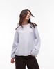 ARKET super soft alpaca wool blend relaxed sweater in light blue