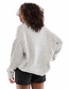 ASOS DESIGN oversized crew neck sweater in mono twist yarn