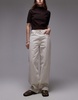 ARKET Coral high waist relaxed leg jeans in off-white