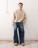 Aape By A Bathing Ape embossed logo sweatshirt in beige