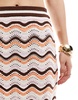 ASOS DESIGN knit skirt in wave stitch - part of a set