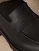 ASOS DESIGN penny loafers in black
