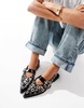 ASOS DESIGN Lynx Mary Jane ballet flats in black