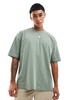 ASOS DESIGN oversized t-shirt with cartoon back print in green