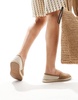 ASOS DESIGN two strap sandal espadrilles in tan