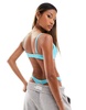 Ann Summer Sexy Lace padded plunge bra in aqua