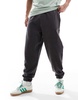 ASOS DESIGN oversized sweatpants in washed deep navy