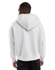Bershka athletic zip up hoodie in gray