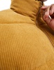 Jack & Jones cord puffer in tan