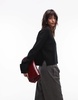 ARKET wool crew neck sweater in black