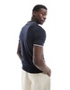 Brave Soul knitted polo shirt with contrast tipping in navy