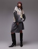 Topshop knit chunky oversized patchwork sweater in multi