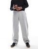 Bershka balloon fit sweatpants in gray