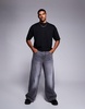 ASOS DESIGN premium heavyweight oversized boxy t-shirt 300gsm in black