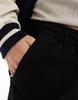 ADPT wide fit drawstring chino in black