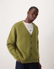 ASOS DESIGN oversized brushed knit cardigan in khaki