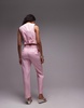 Mango linen tailored pants in pink - part of a set