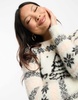 Brave Soul Petite fairisle christmas sweater dress