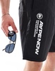 Aape By A Bathing Ape swim shorts with logo in black
