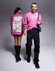 ASOS DESIGN Disney unisex oversized t-shirt with Alice in Wonderland prints in washed pink