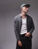 Topman dressy cardigan in gray